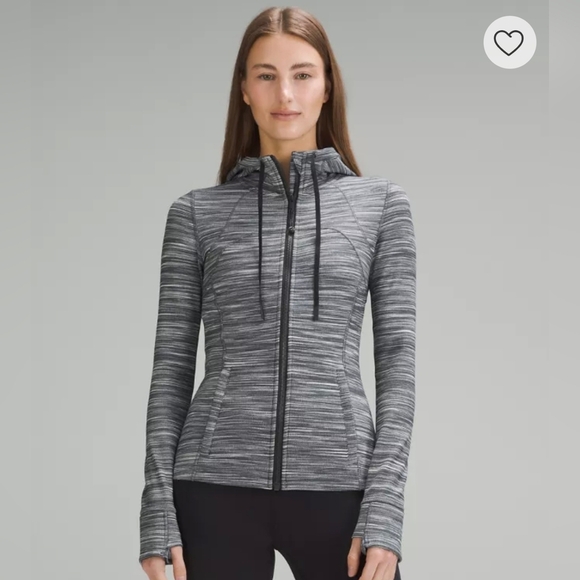 Lululemon Athletica Charcoal Striped Hoodie - Picture 1 of 13